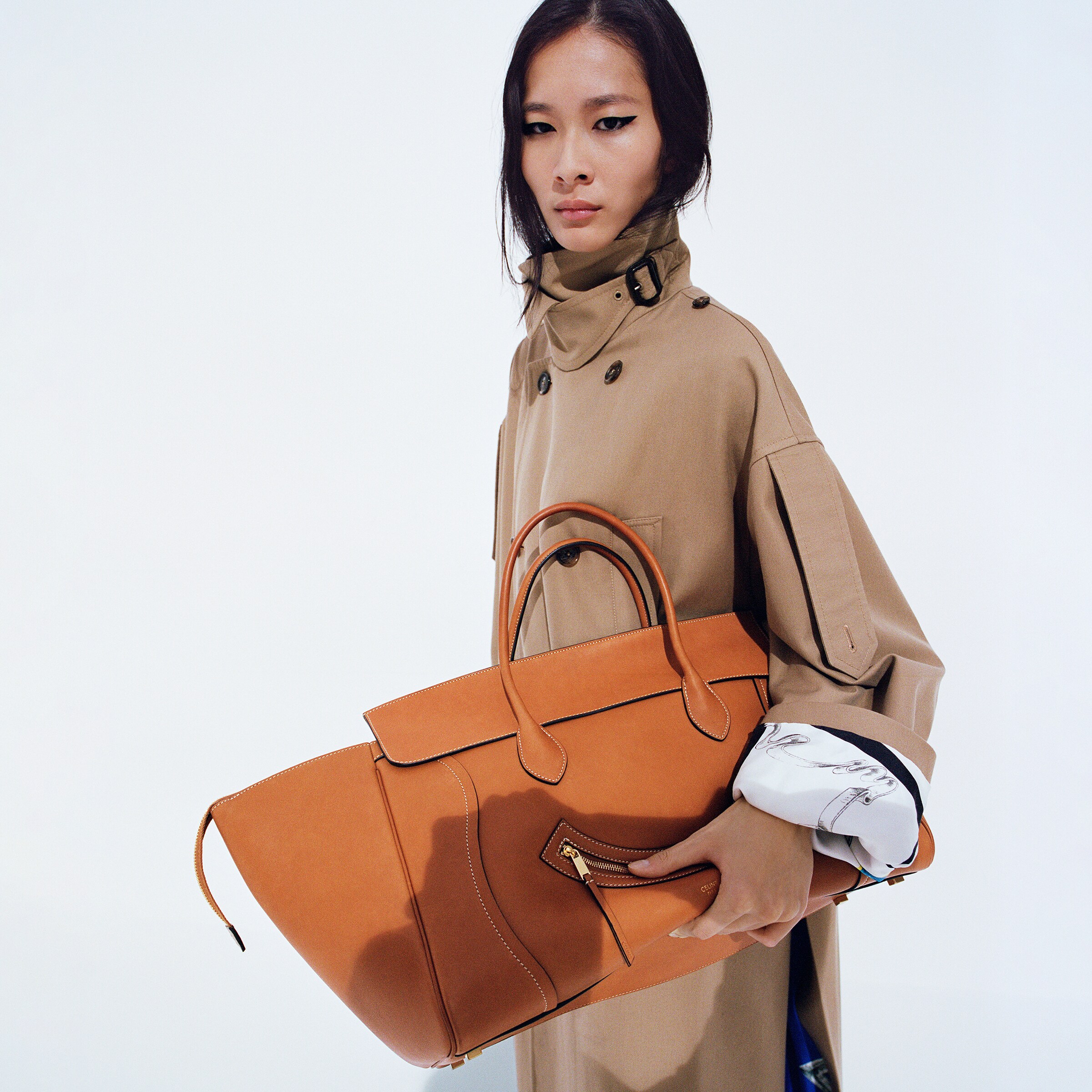 Celine Celine Pre-Owned Micro Luggage Tote Bag | Brown | FARFETCH UK