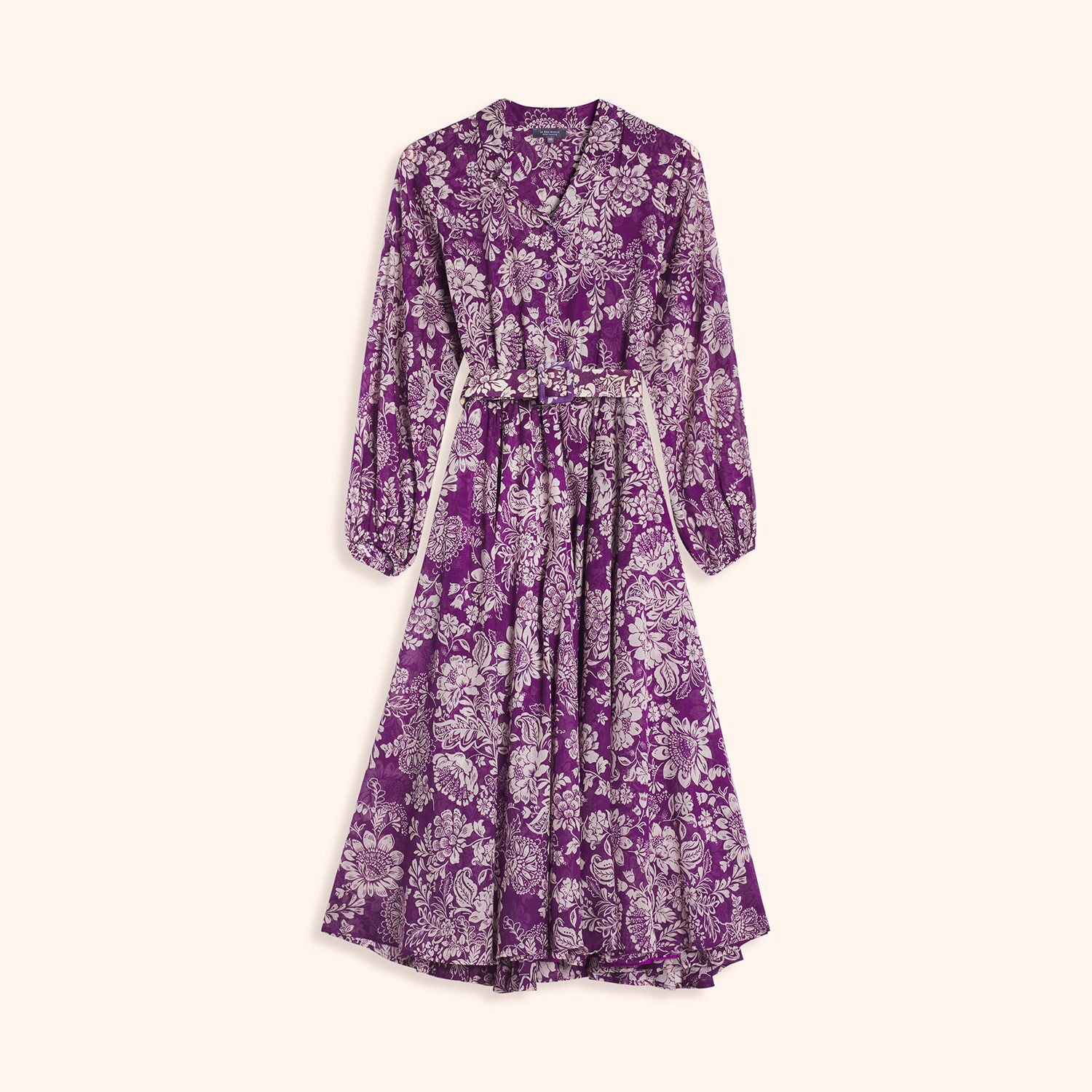 Robe ceinture imprimé fleurs, LE BON MARCHÉ RIVE GAUCHE