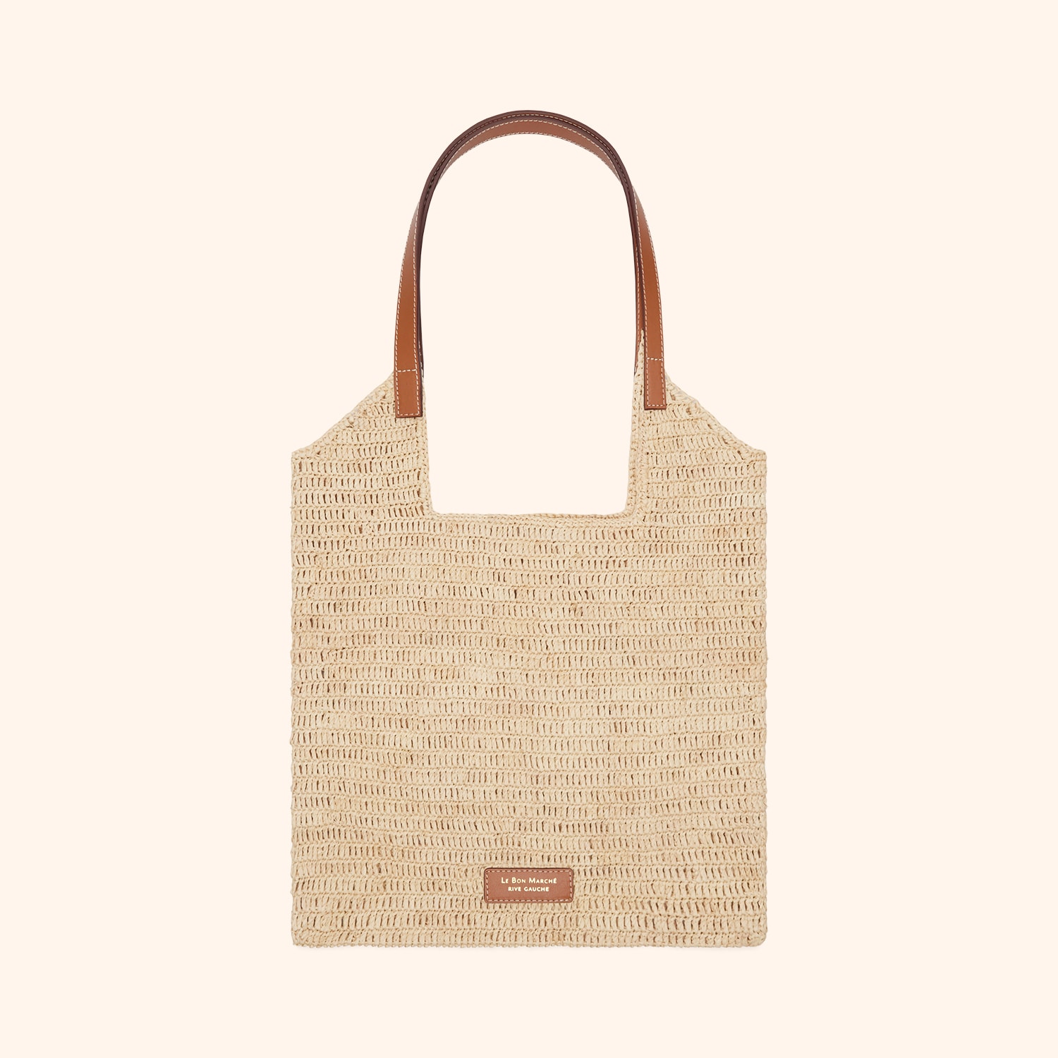 Sac tress&eacute; en raphia