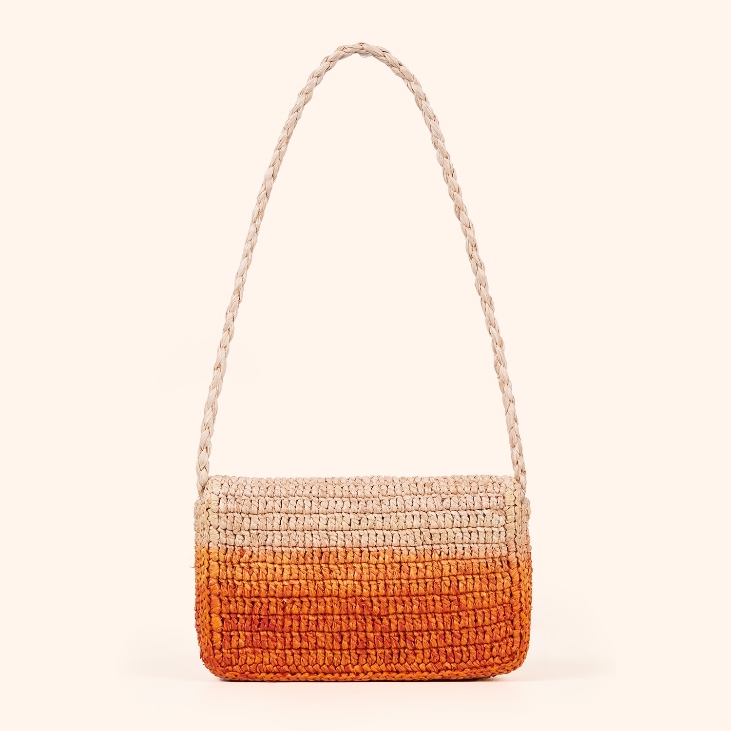 Sac baguette en raphia