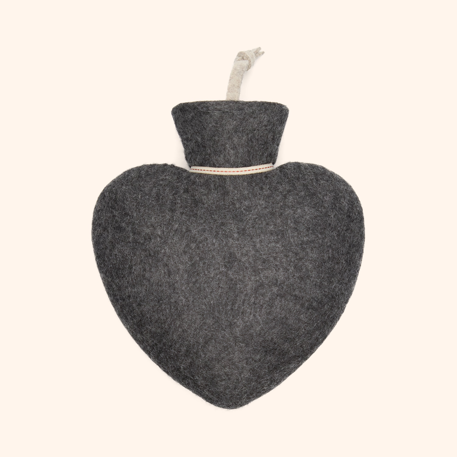 Bouillotte cœur noir
