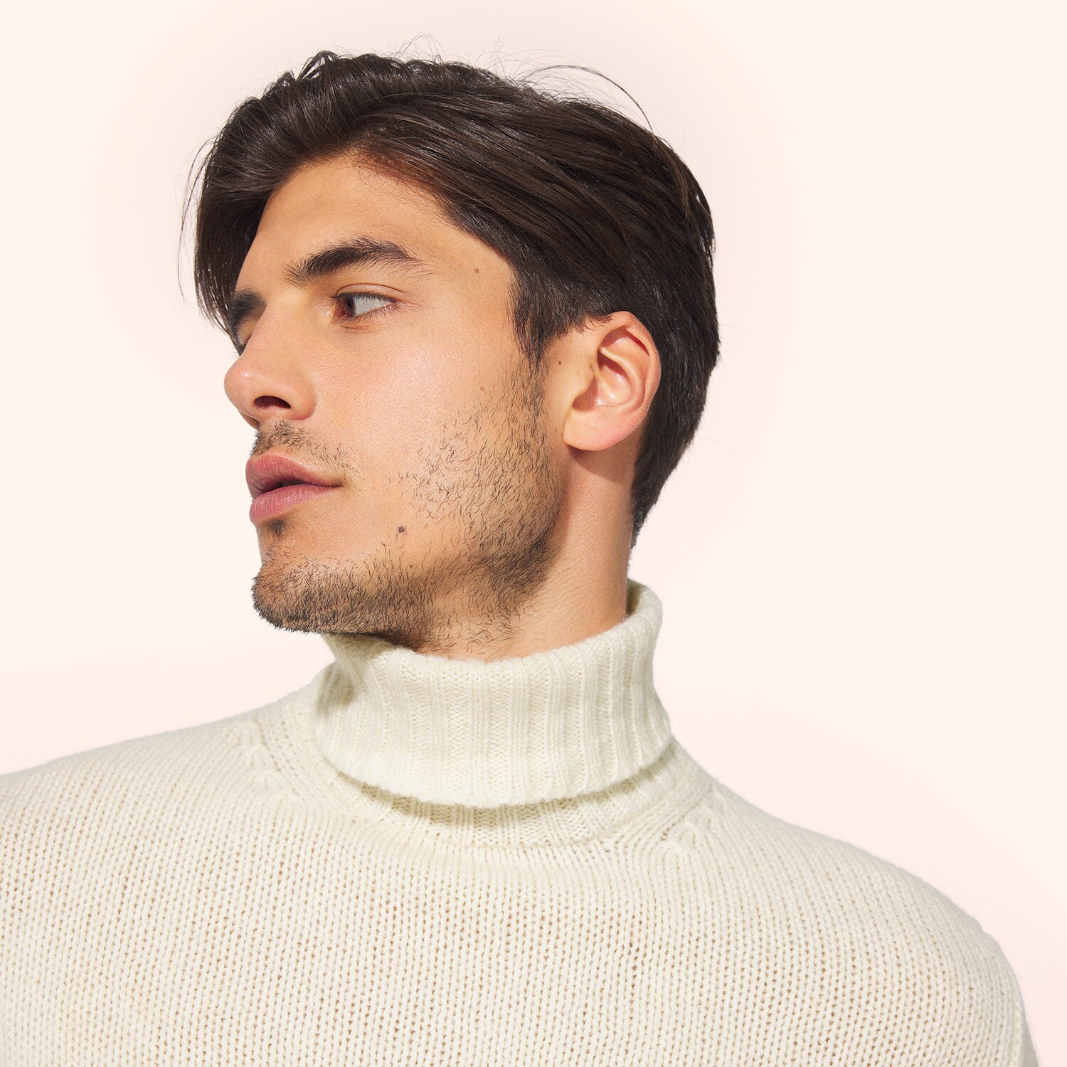 Pull col roulé