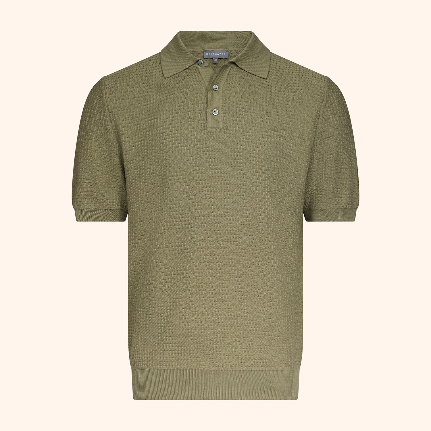 Polo armur&eacute; 3 boutons