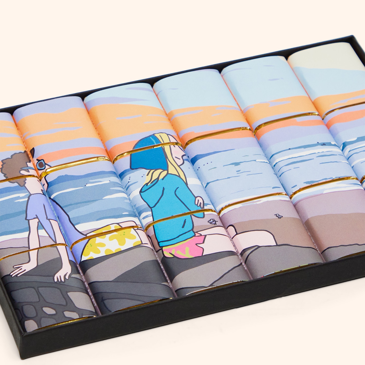 Napolitain en chocolat "Sunset"