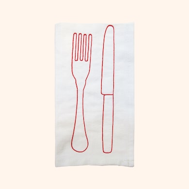 Serviette de Table "Fourchette & Couteau", , hi-res