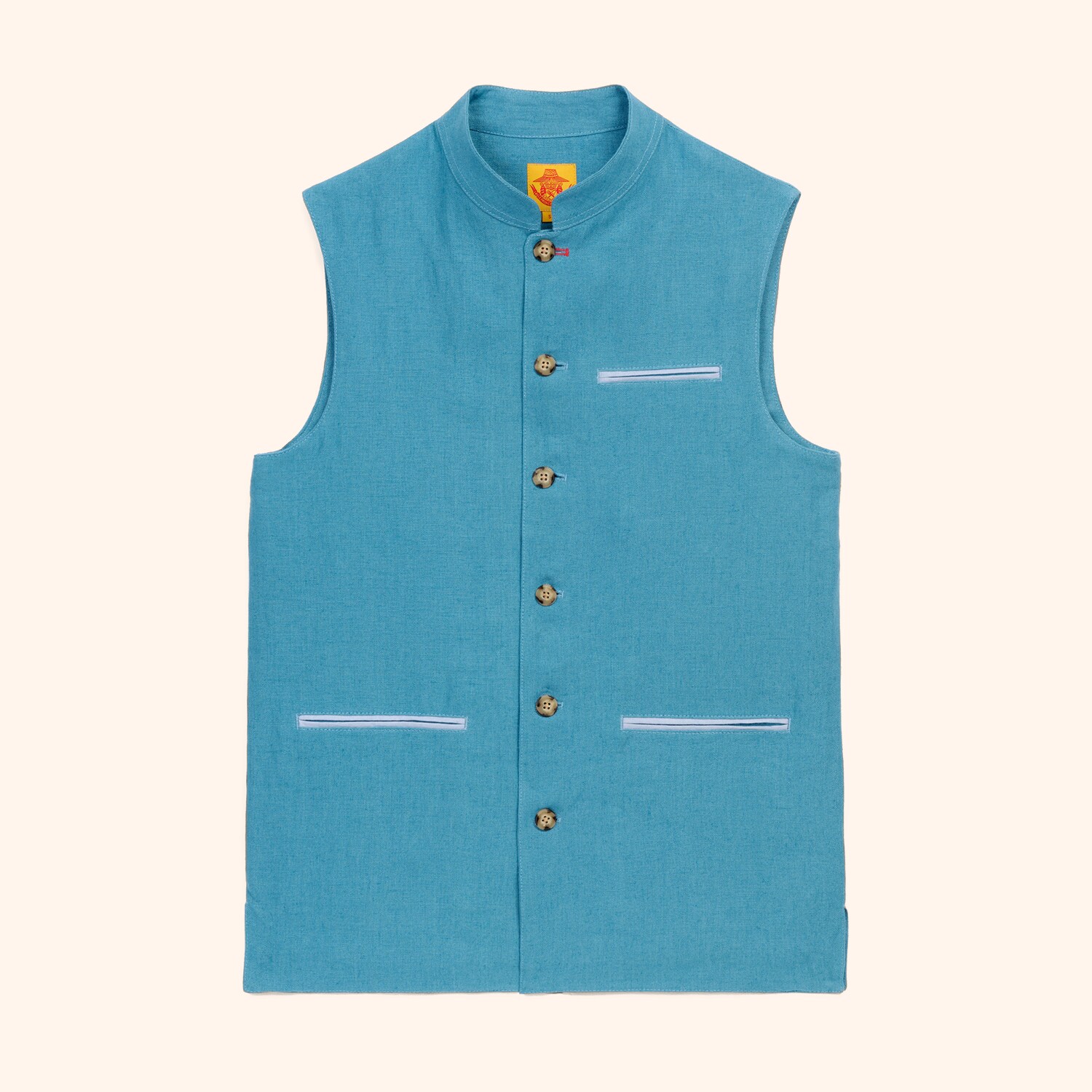 Gilet en lin sans manche