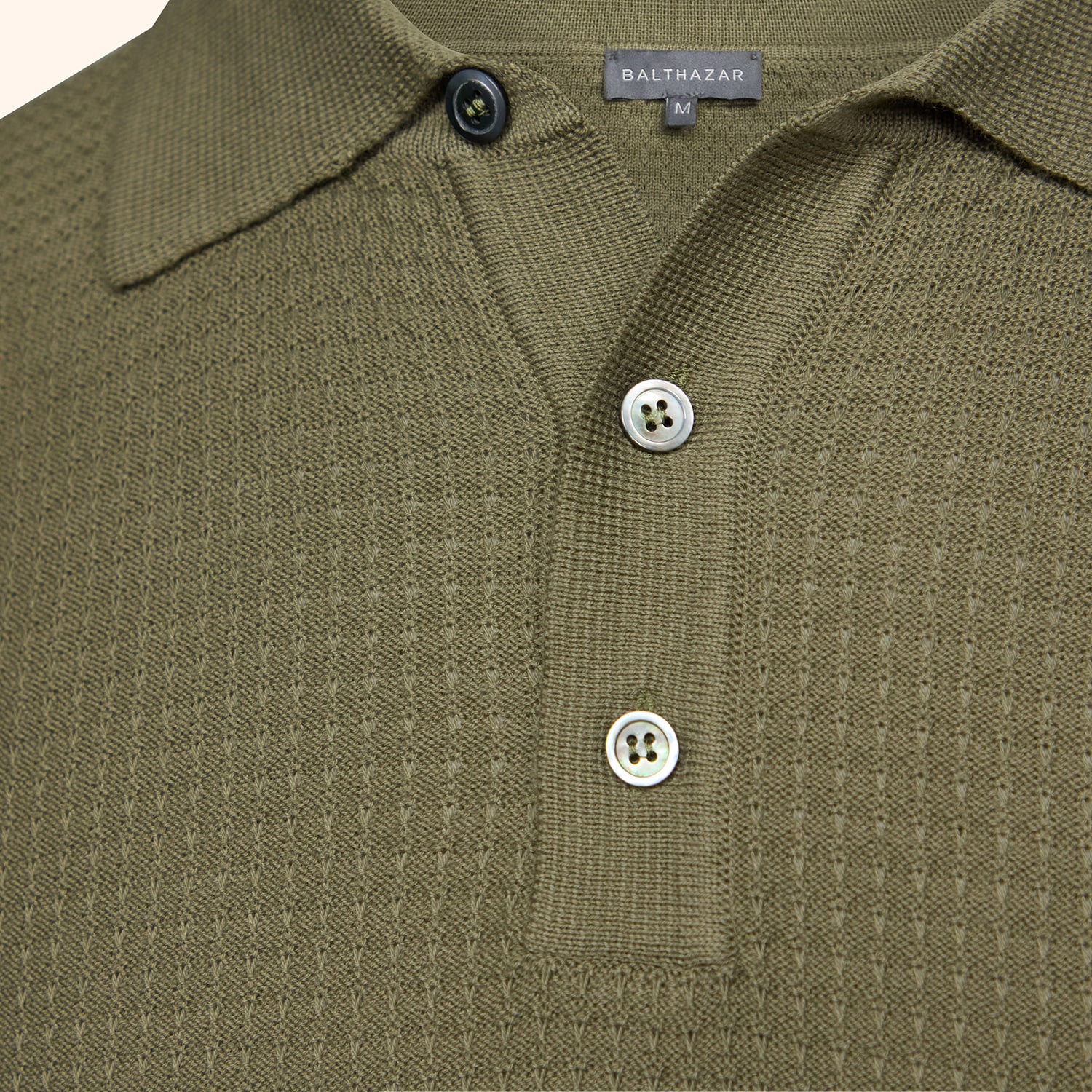 Polo armur&eacute; 3 boutons