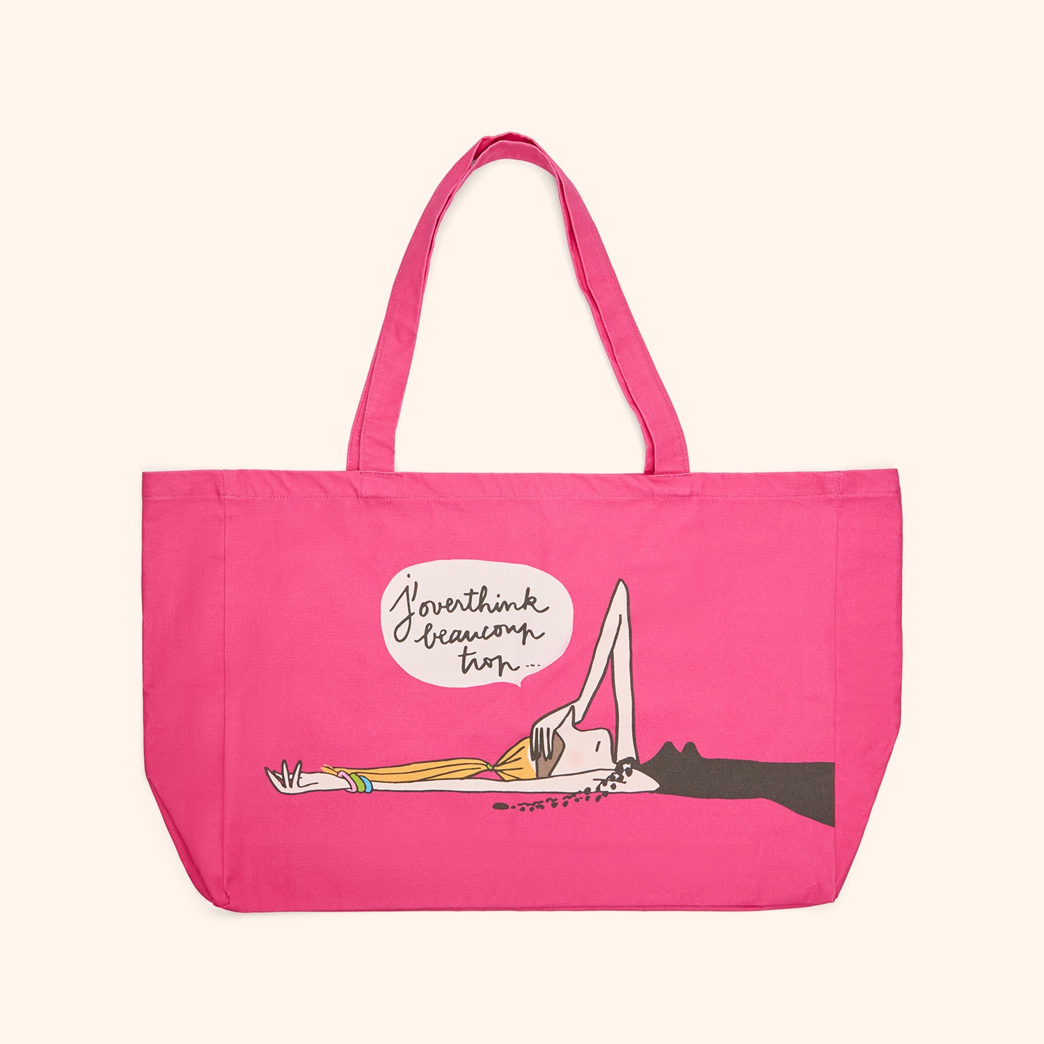 Grand cabas SOLEDAD "J'overthink trop"