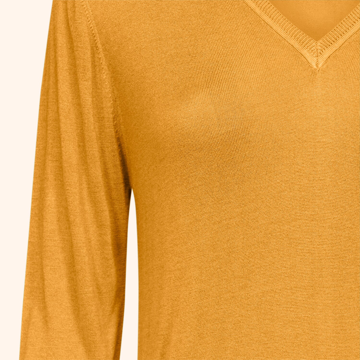 T-shirt col V manches 3/4