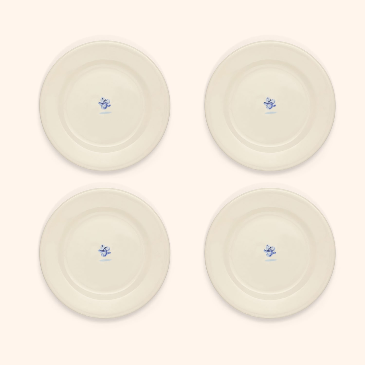 Coffret de 4 assiettes à dessert