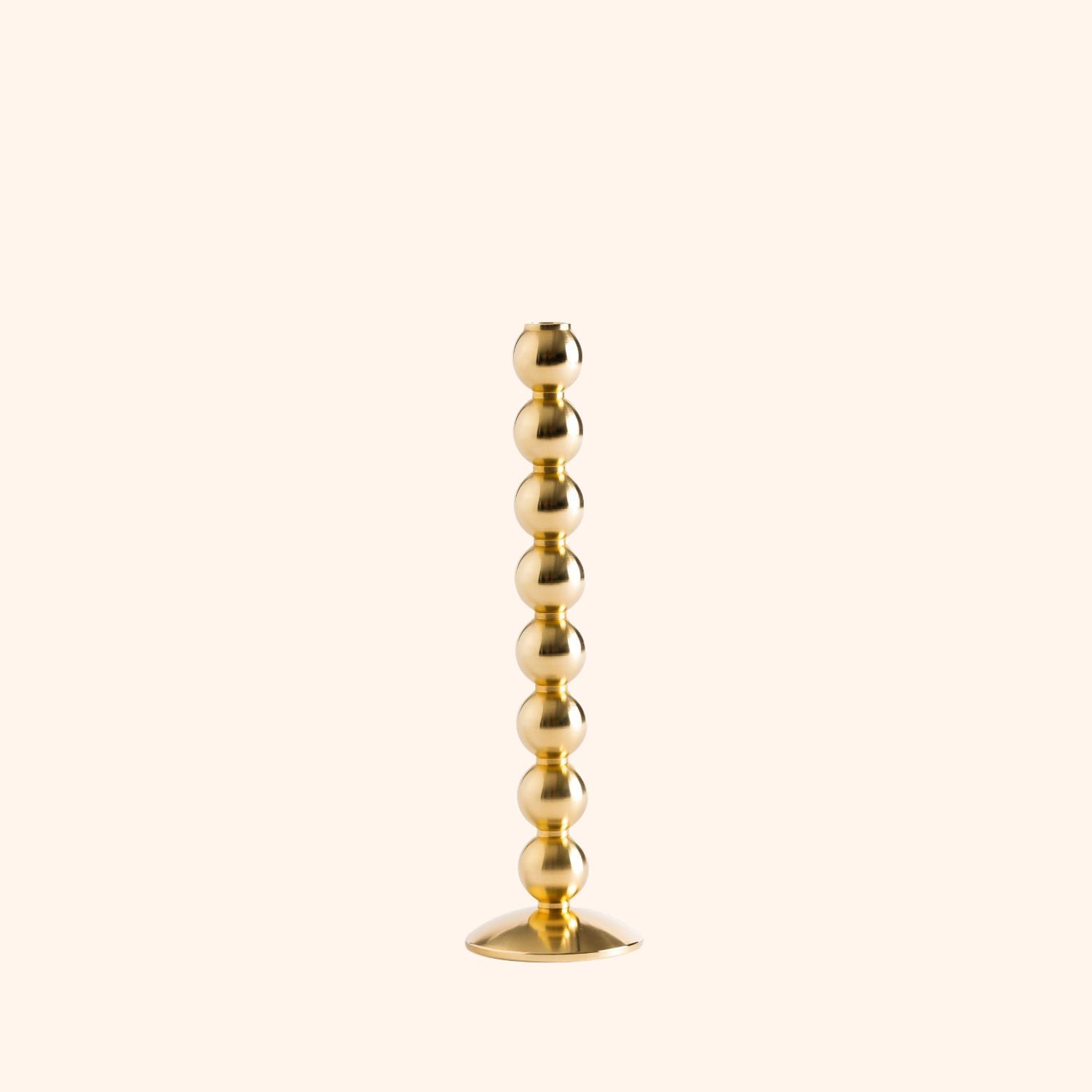 Bougeoir perles pour bougie fine