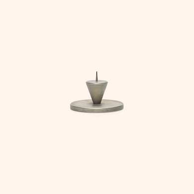 Petit bougeoir gris, , hi-res