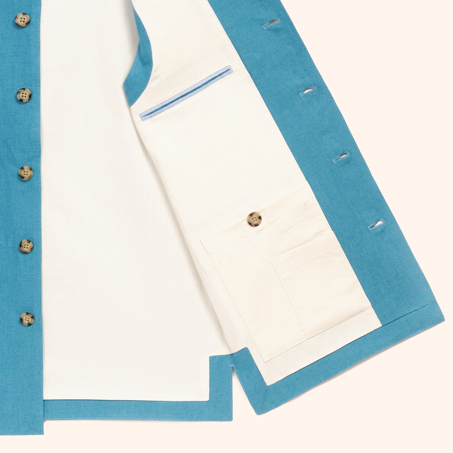 Gilet en lin sans manche