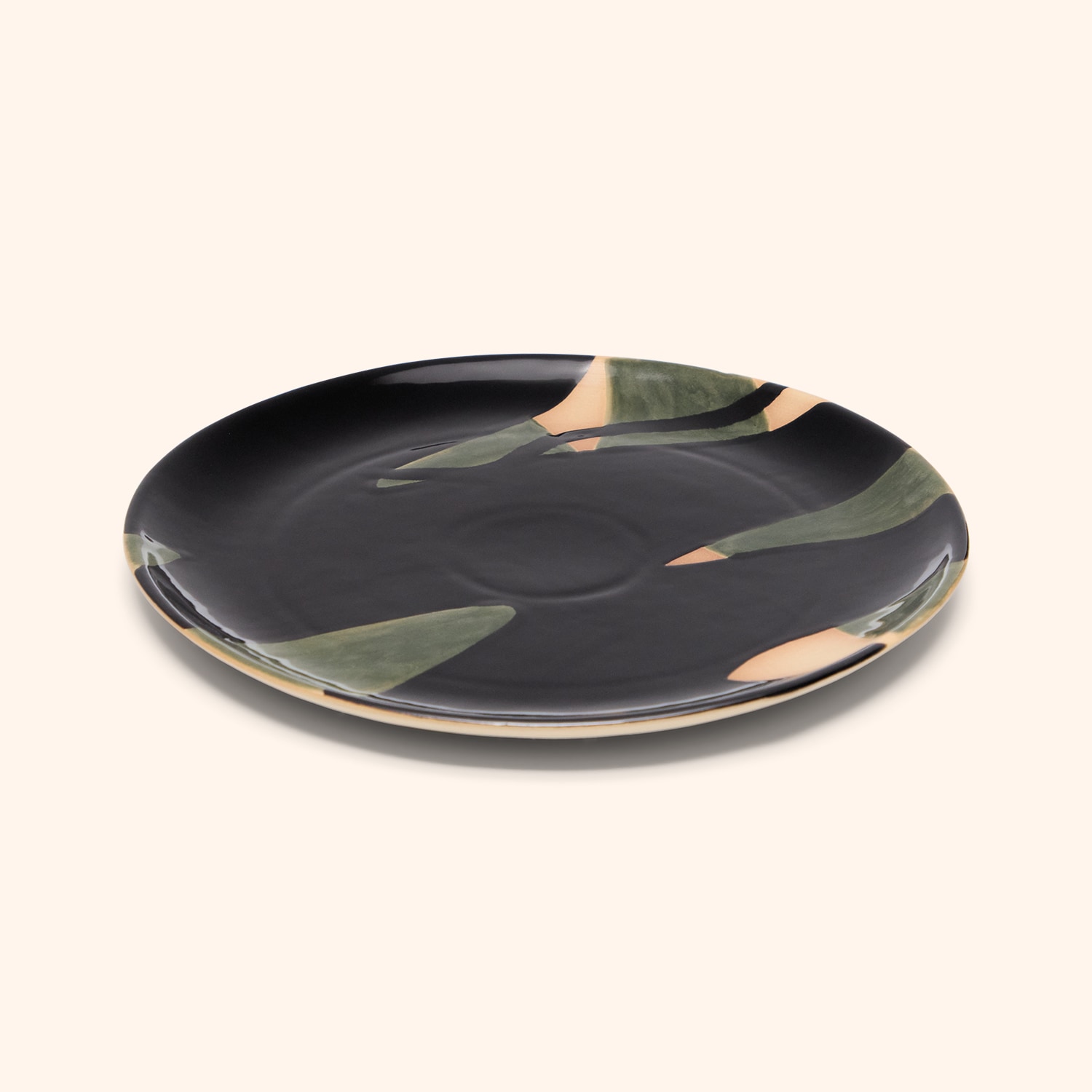 Assiette Plate en gr&egrave;s