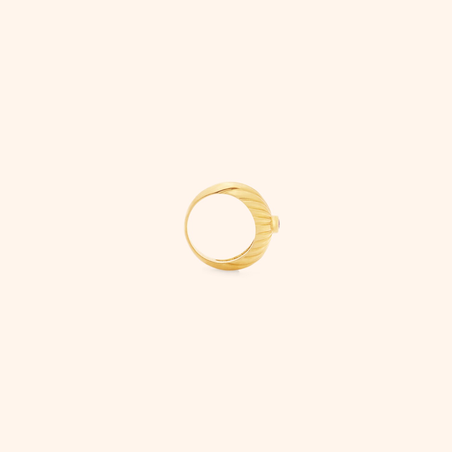 Bague Mum Quartz Rose Indien