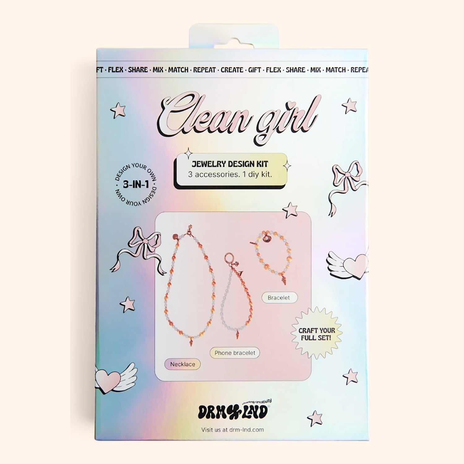 Kit bijoux 3 en 1 "Clean Girl"