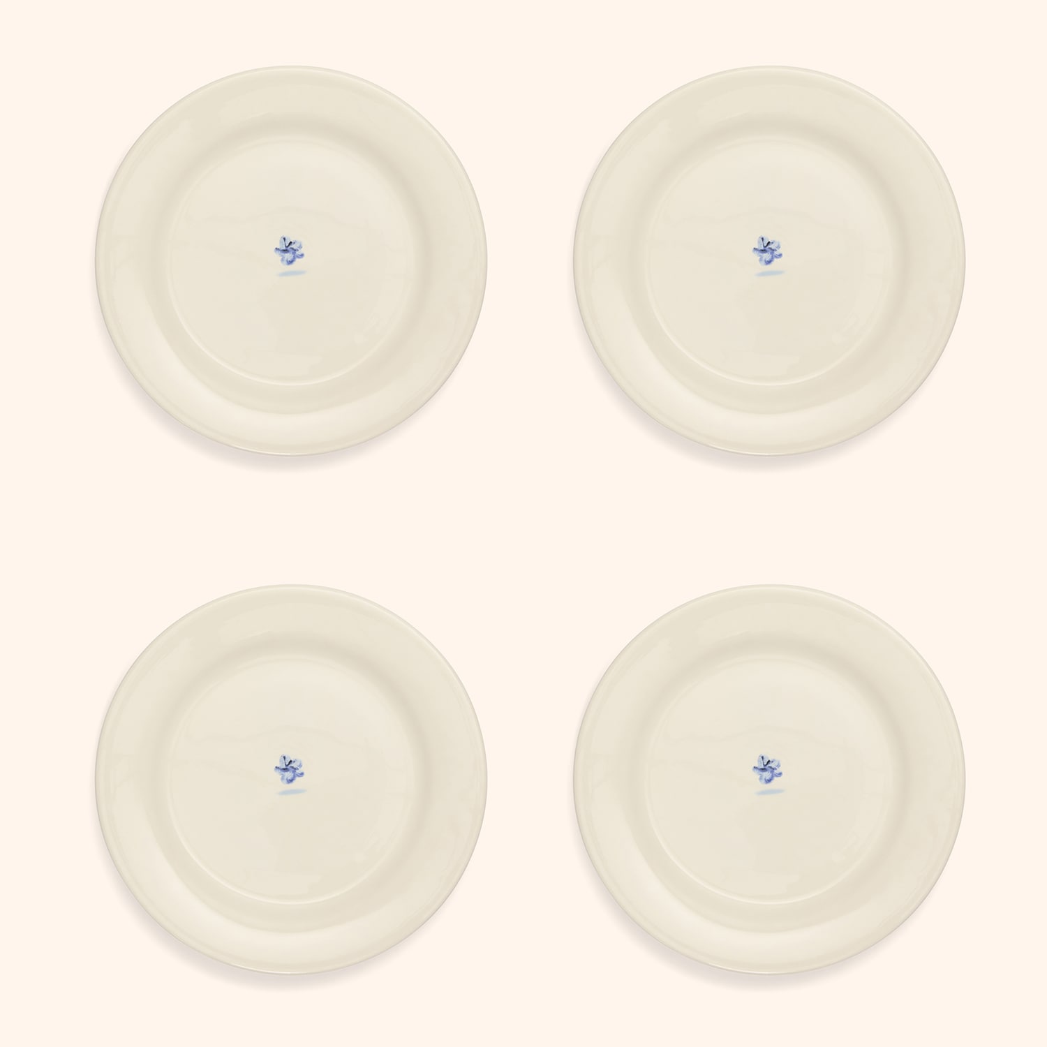 Coffret de 4 assiettes plates