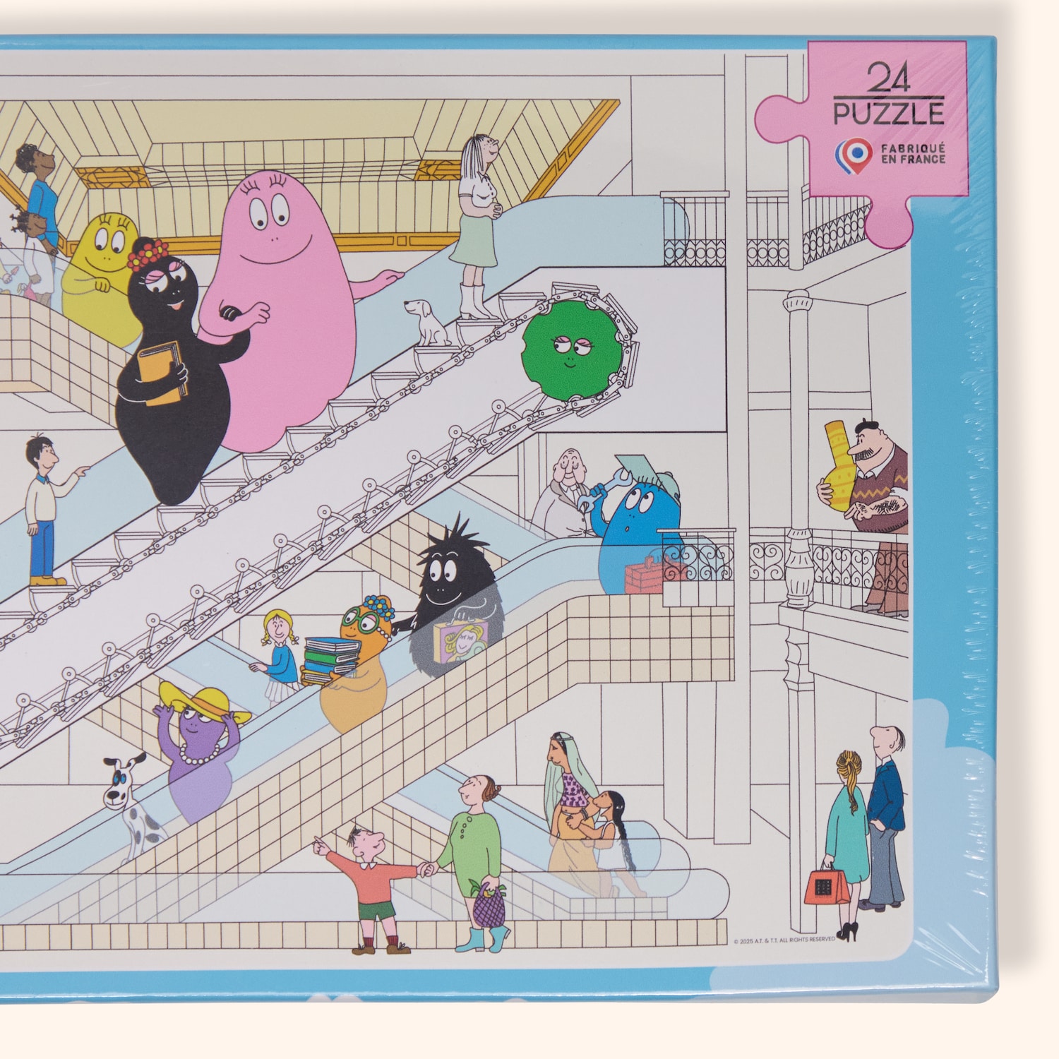 Puzzle enfant Barbapapa Escalator