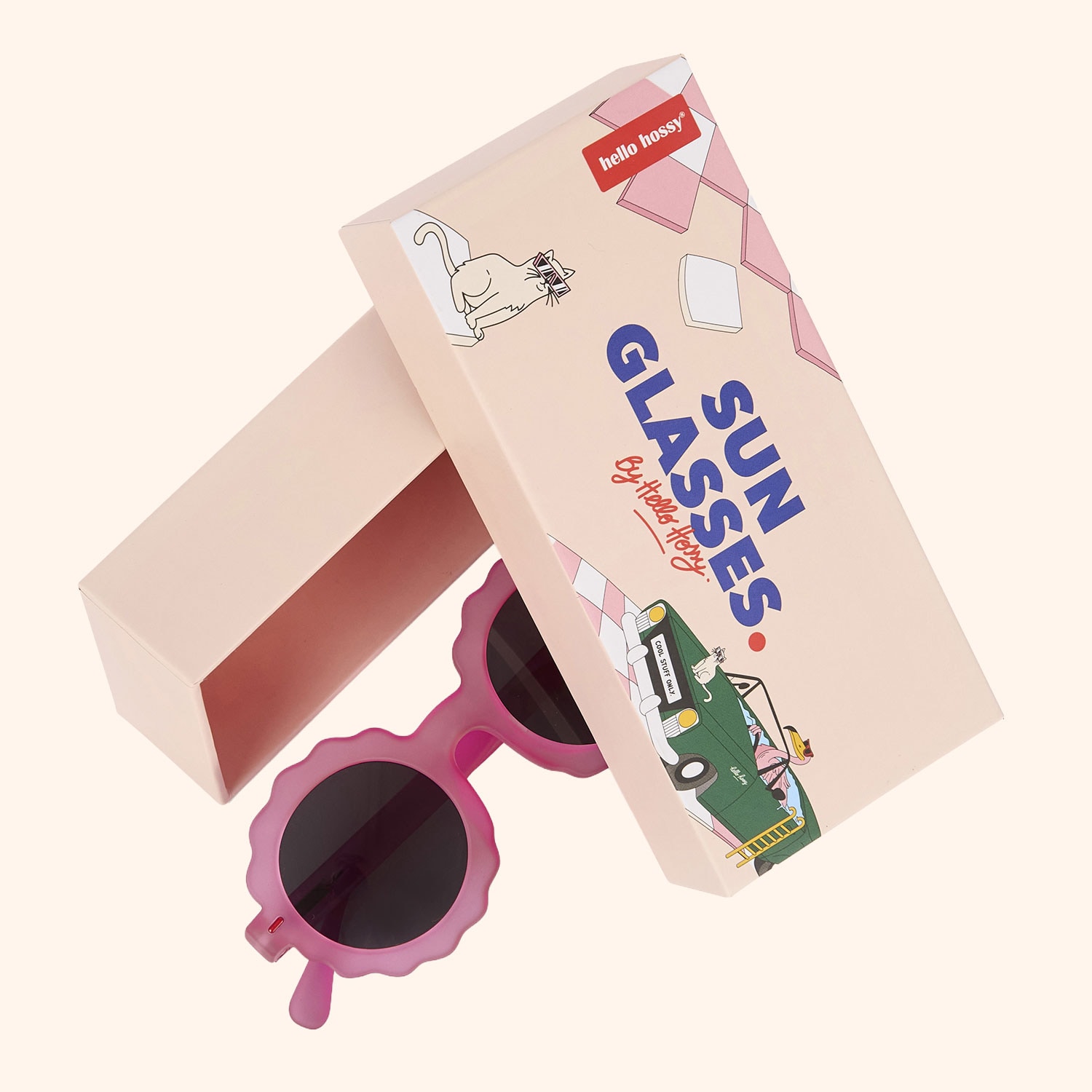 lunettes de soleil fushia