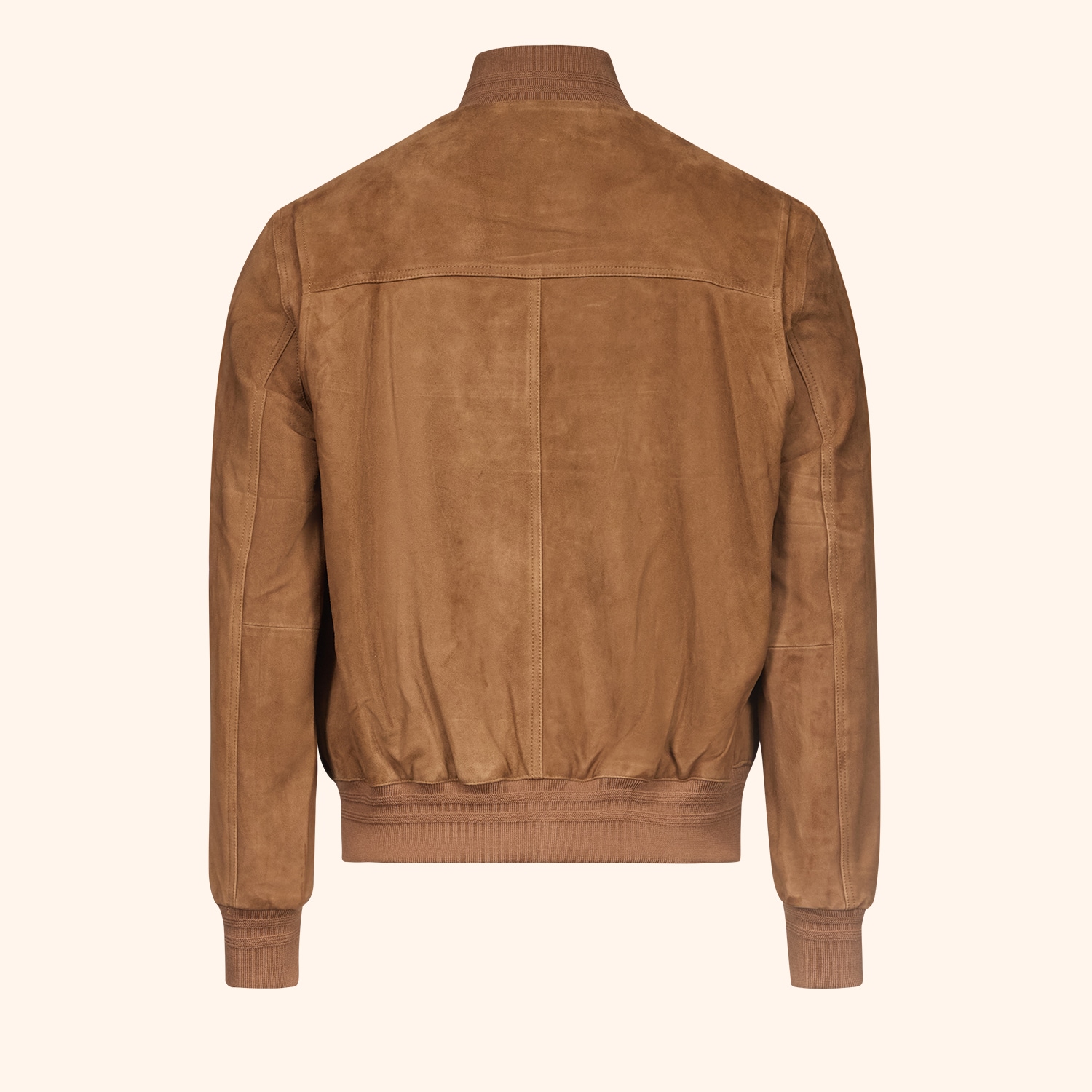 Blouson suede grandes poches