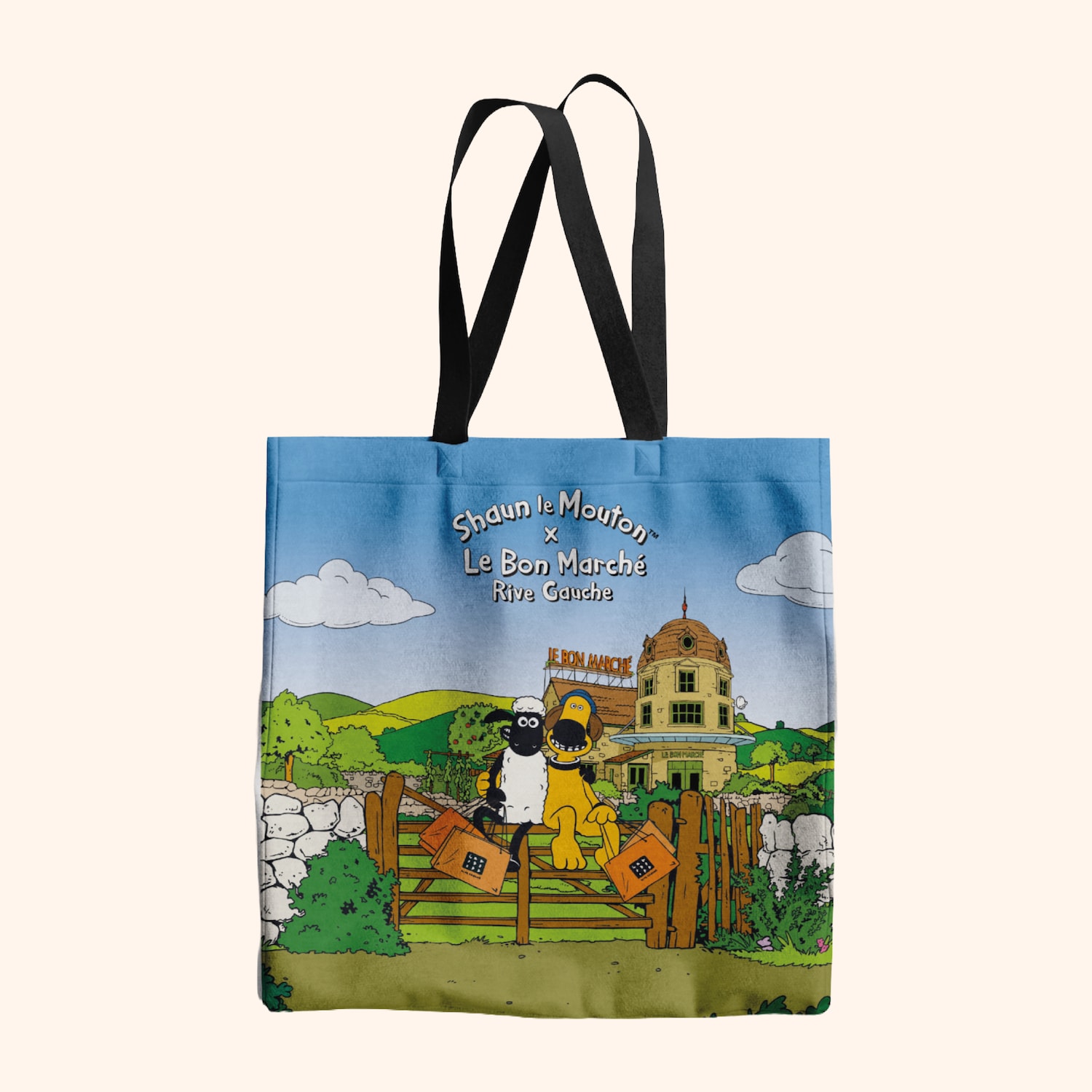 Totebag Shaun Le Mouton "Paysage"