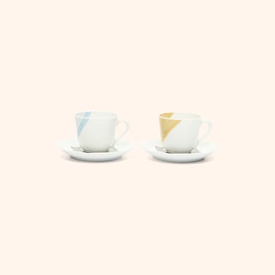 Set de 2 tasses expresso et soucoupes, , hi-res