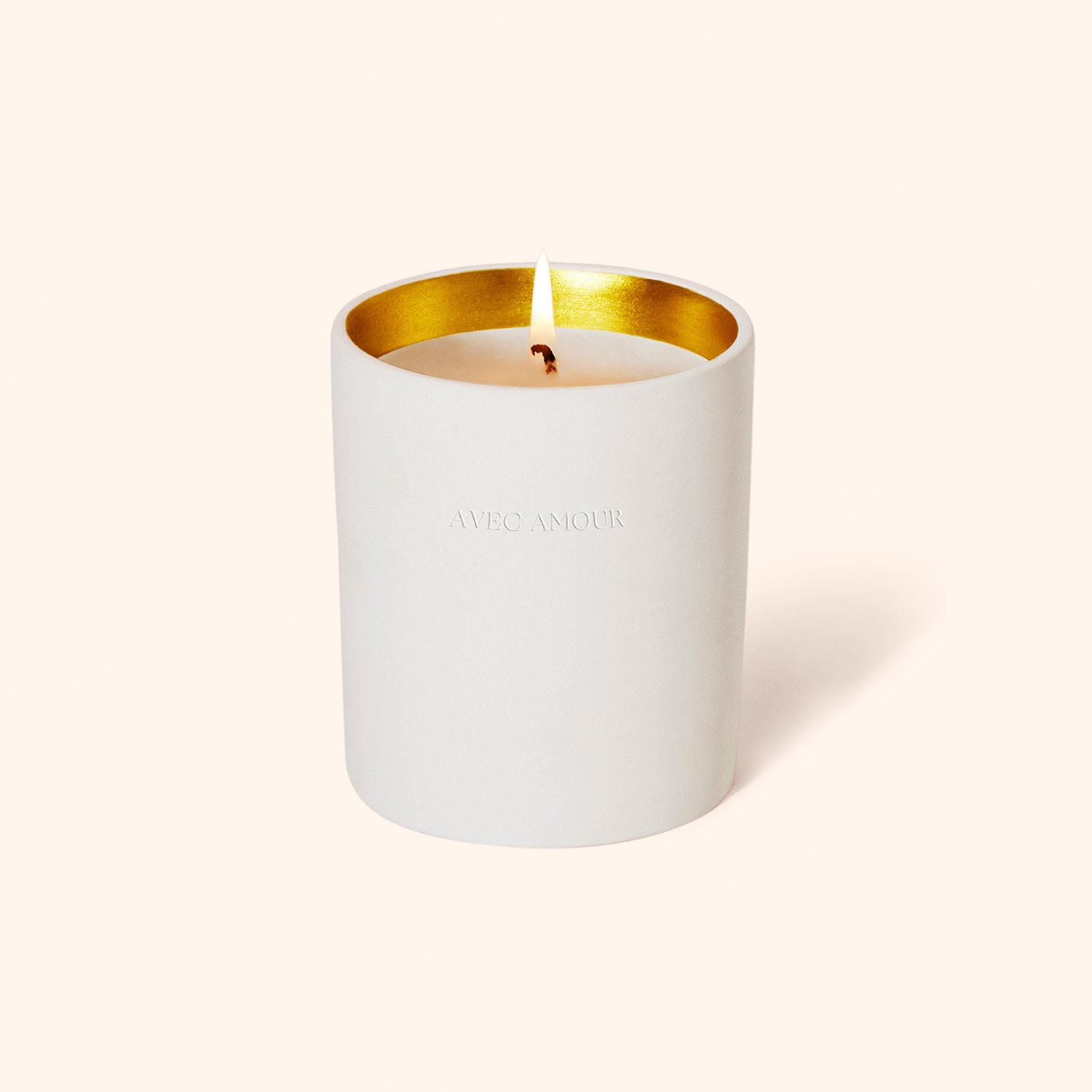 Bougie "Avec amour"