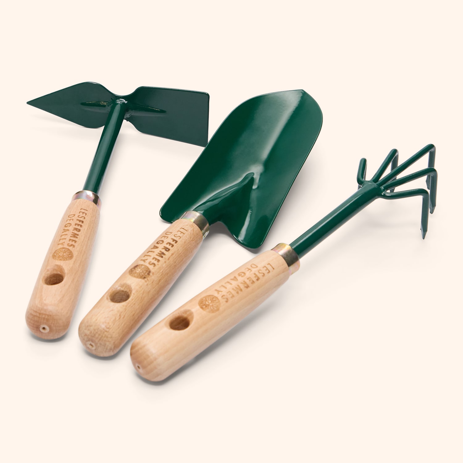 Le Kit de 3 outils de jardinage des Fermes de Gally