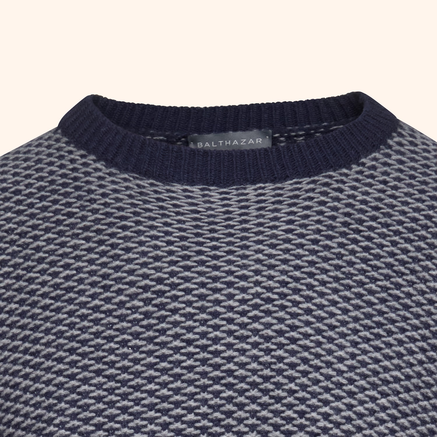 Pull ras-du-cou chiné