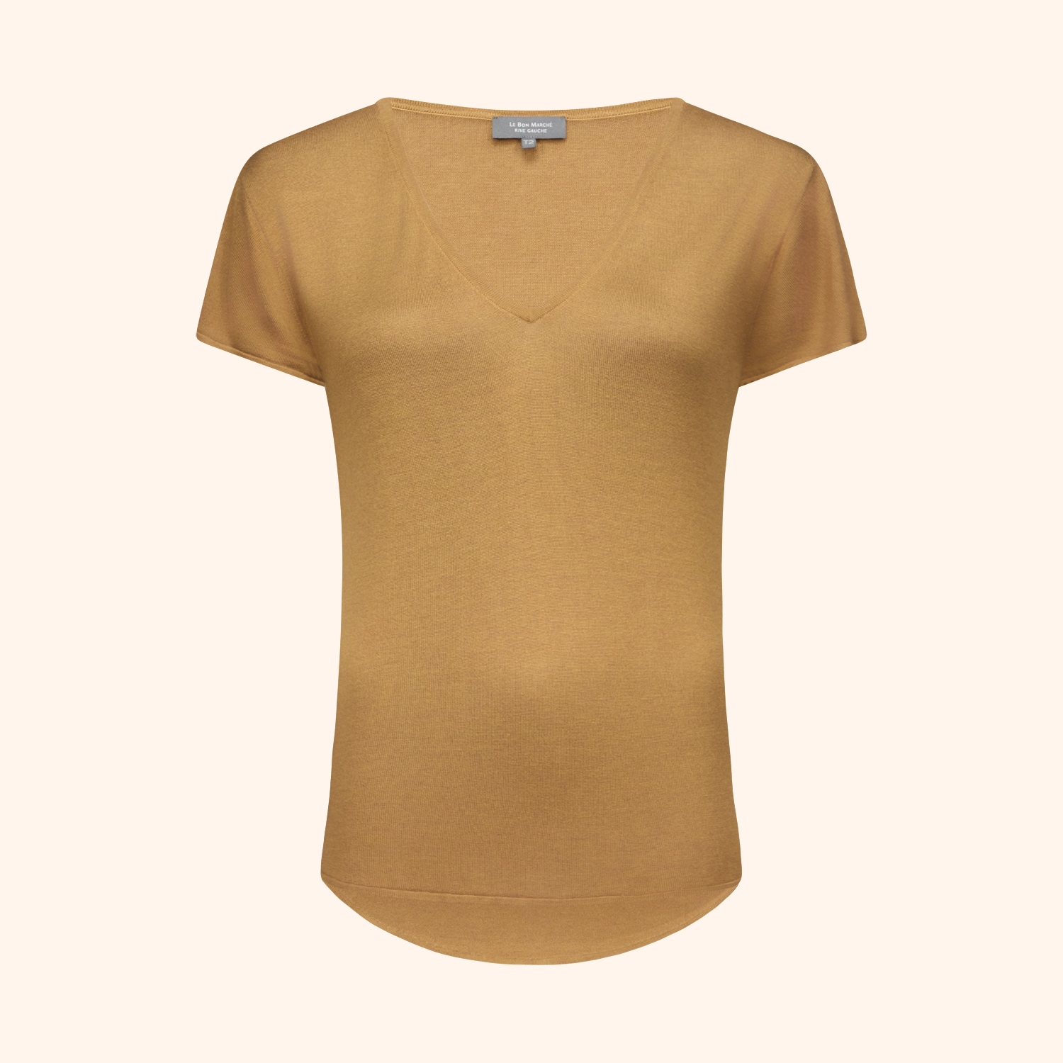 T-shirt col V manches courtes