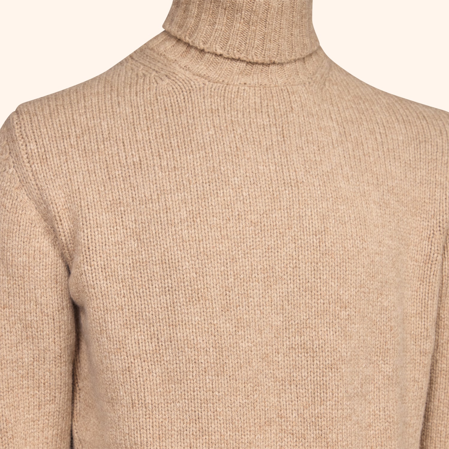 Pull col roulé en laine 