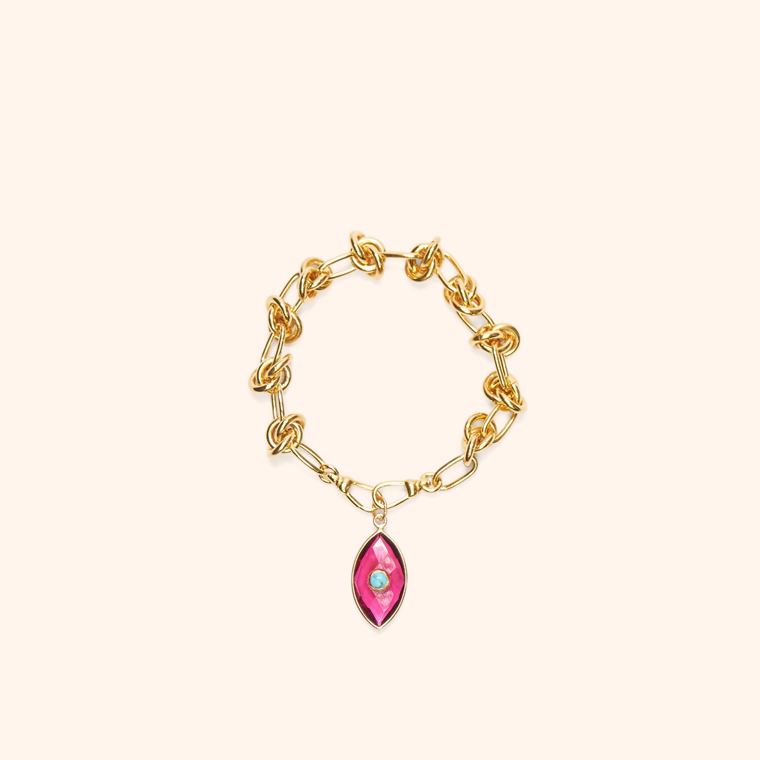 Bracelet Maquis et charm Ochji
