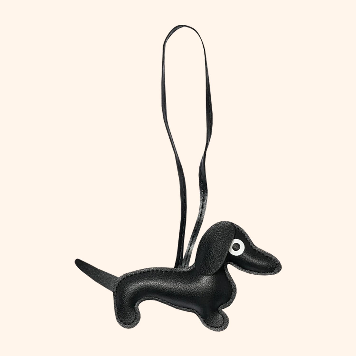 Porte clé peluche teckel