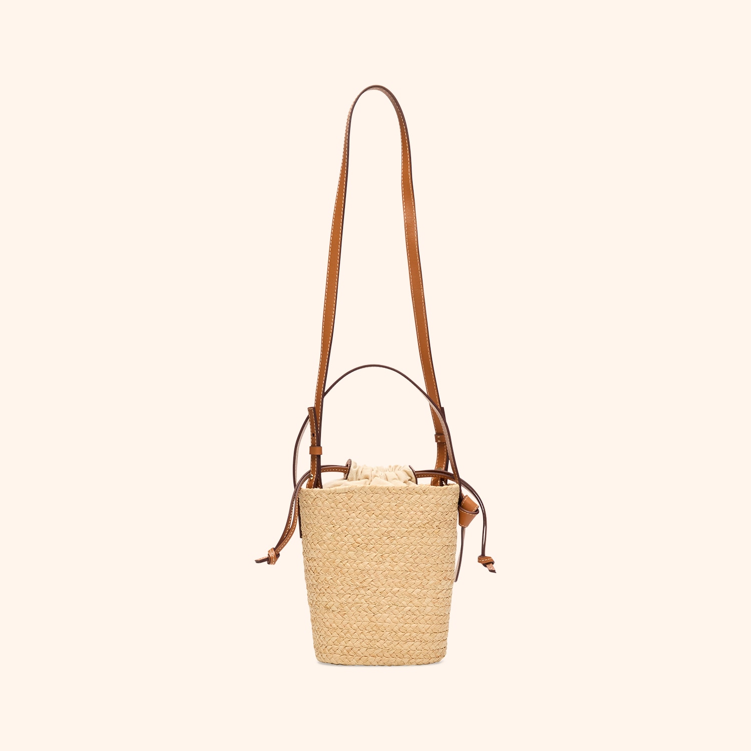 Sac seau tressé