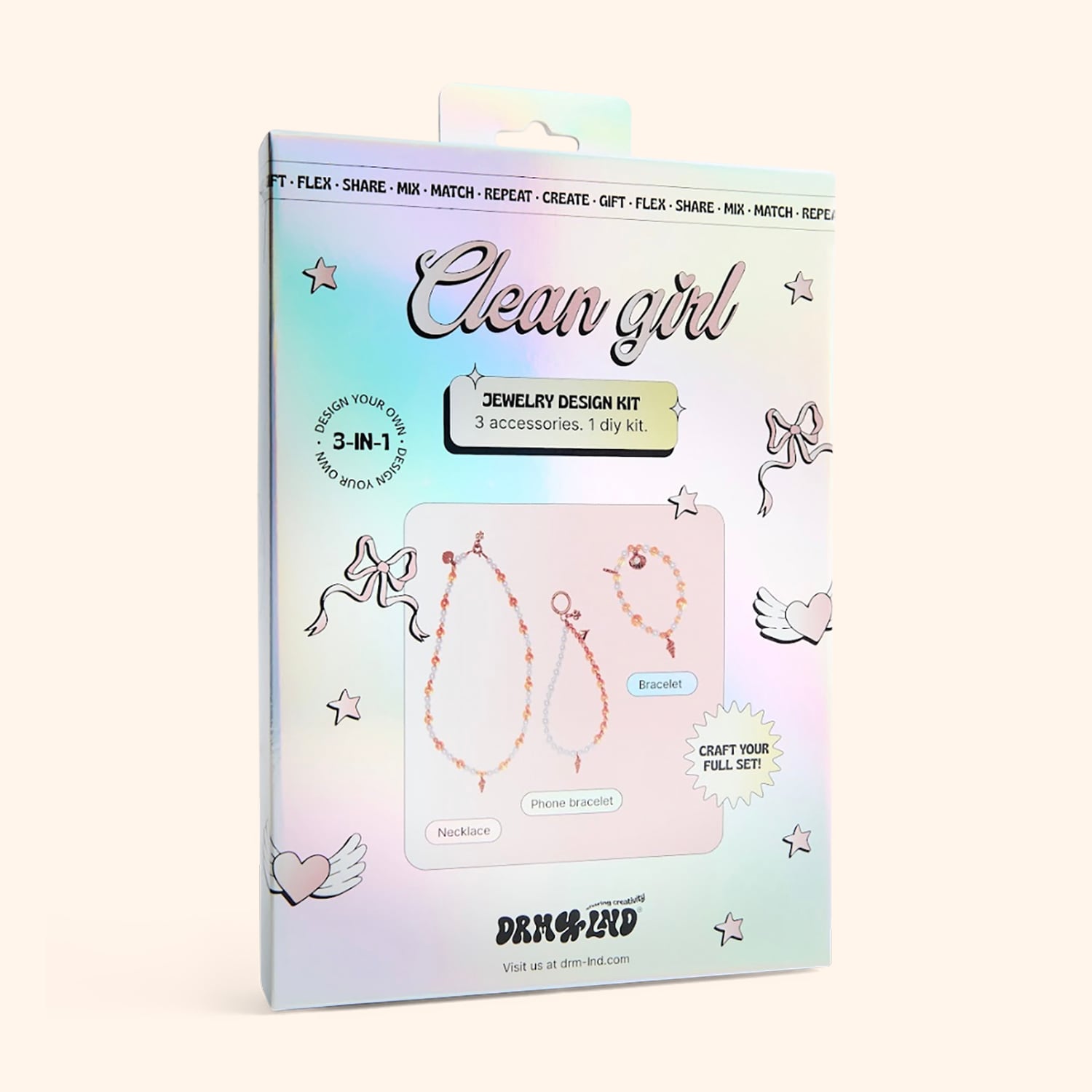 Kit bijoux 3 en 1 "Clean Girl"