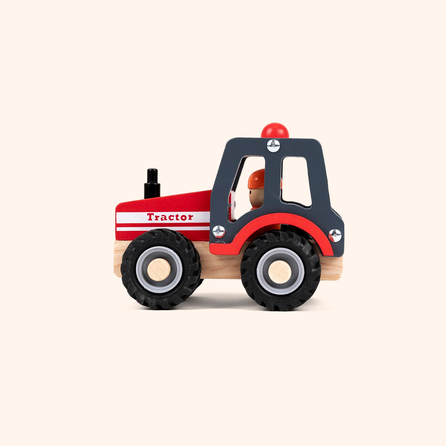 Jouet tracteur en bois