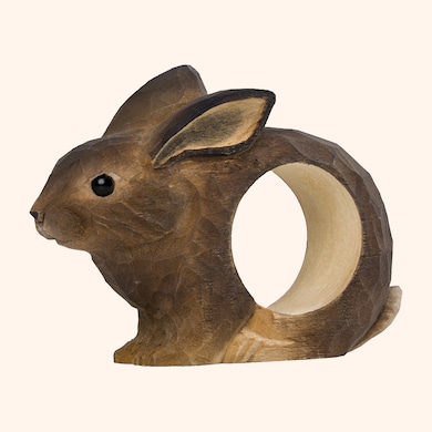 Rond de serviette lapin, , hi-res