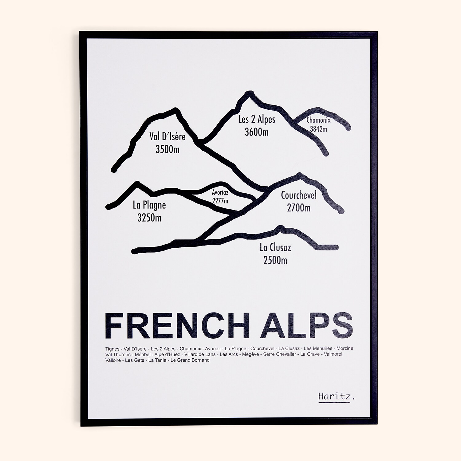 Affiche French Alps