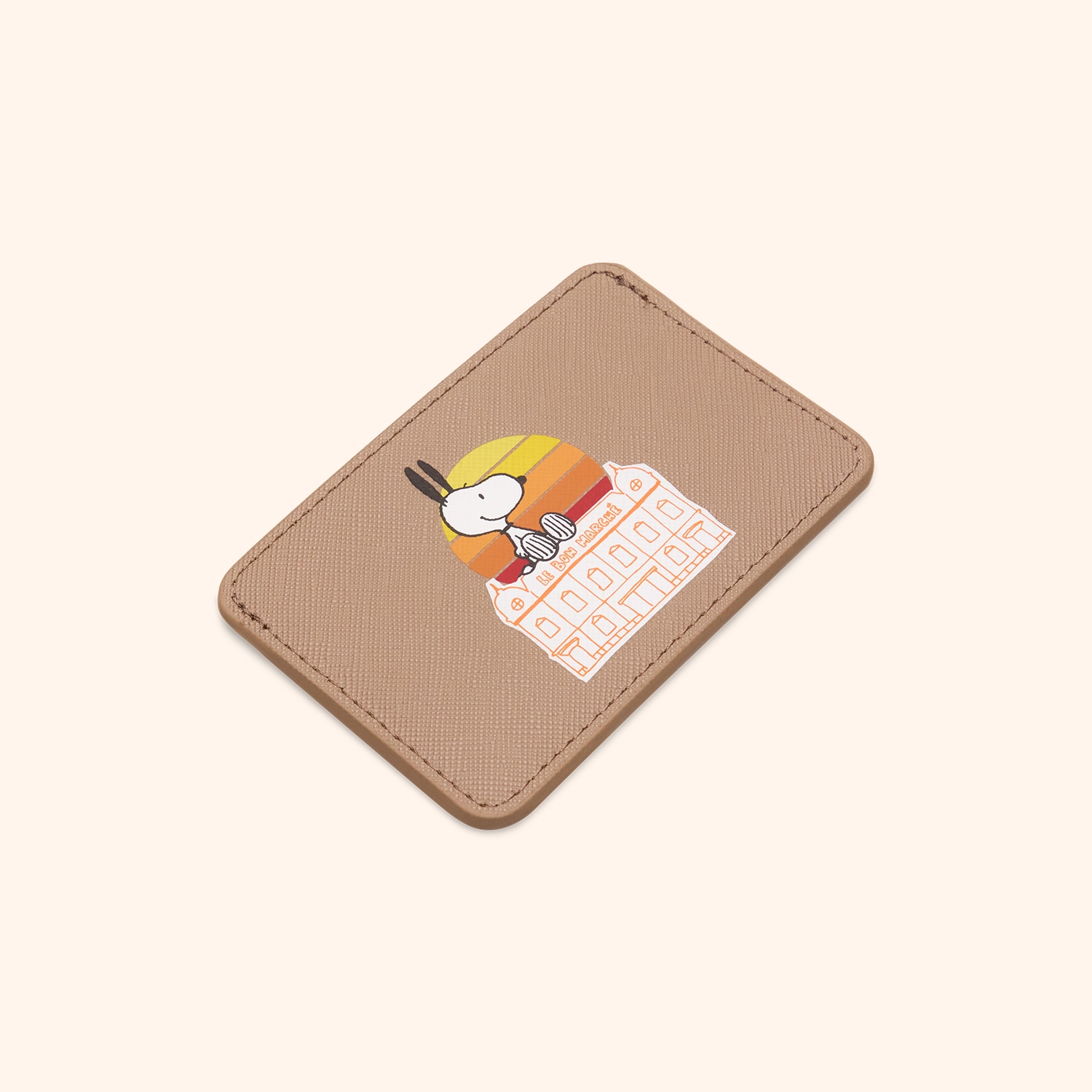 Porte carte Snoopy "Couché de Soleil"