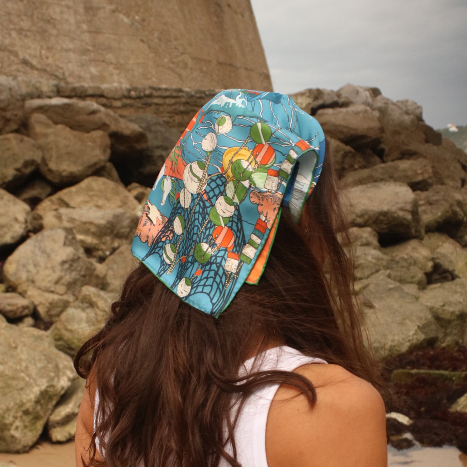 Foulard "Port de p&ecirc;che"