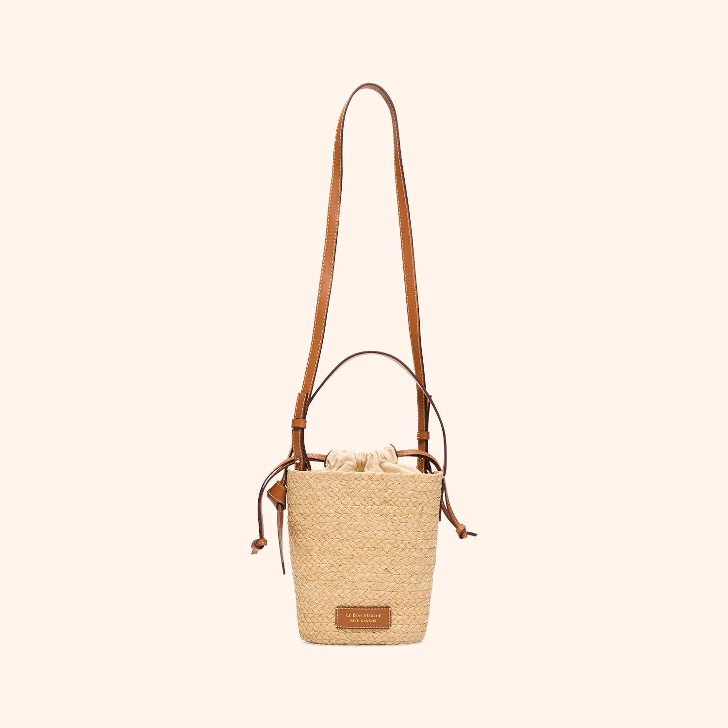 Sac seau tressé