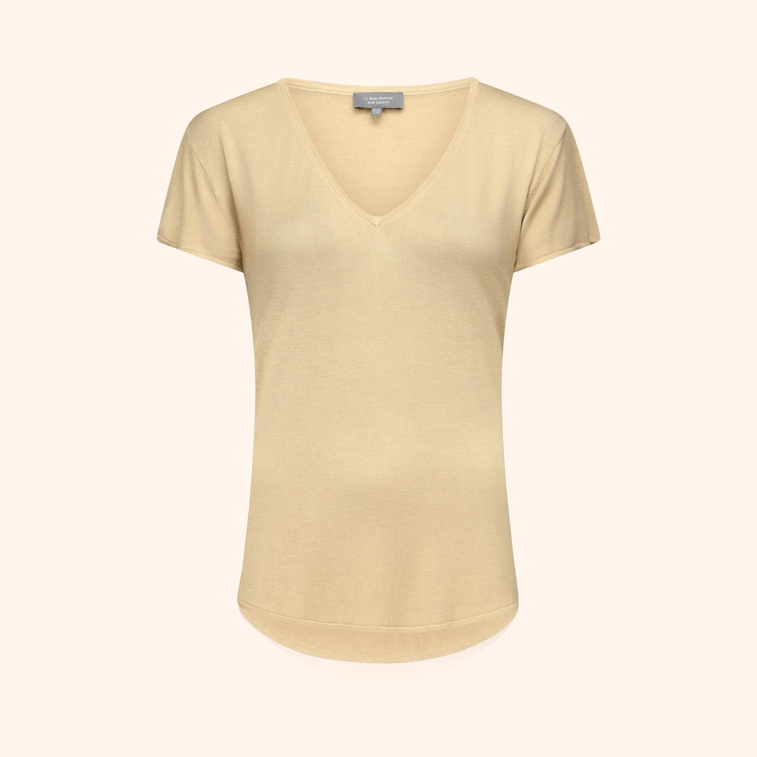 T-shirt col V manches courtes