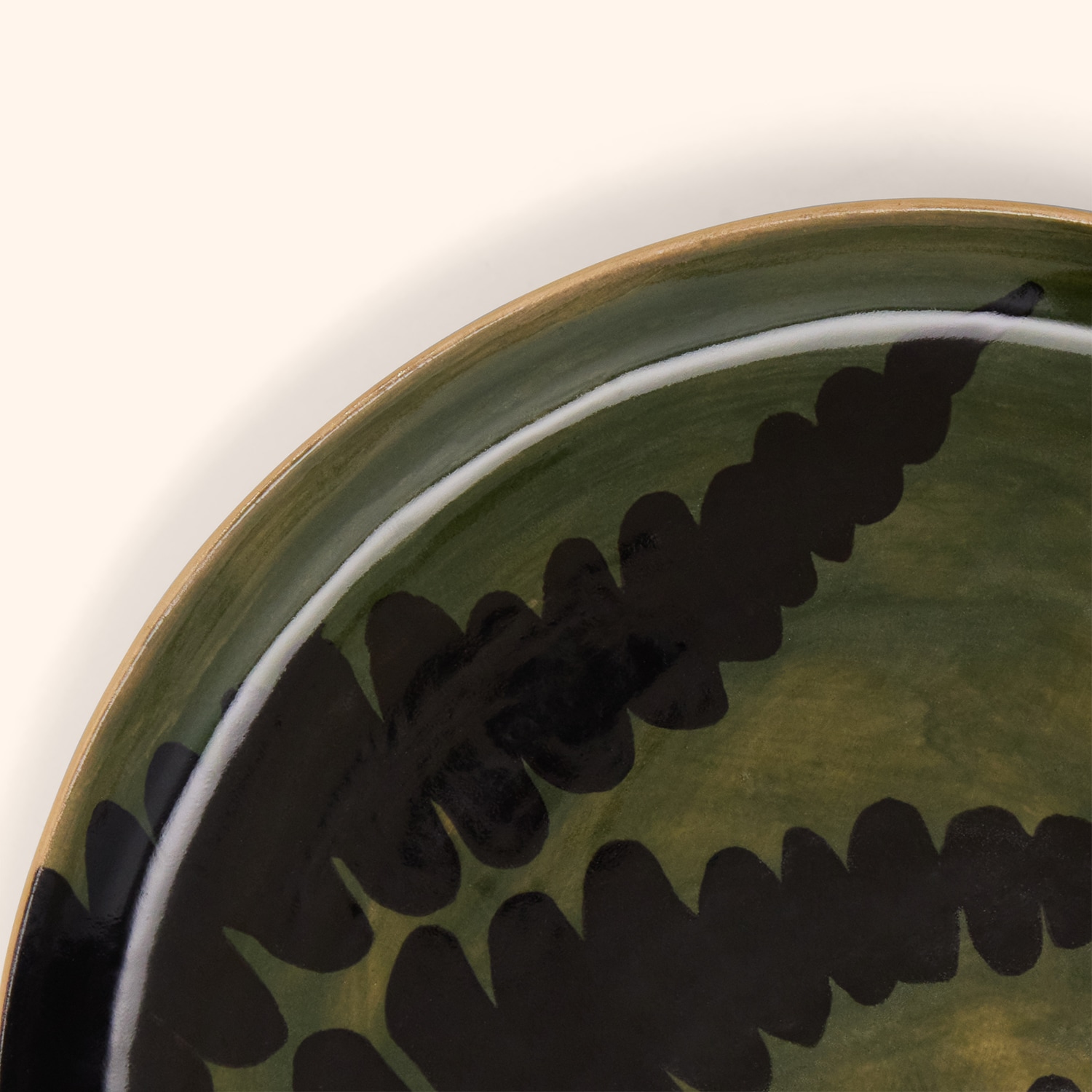 Assiette de Pr&eacute;sentation Plate en gr&egrave;s