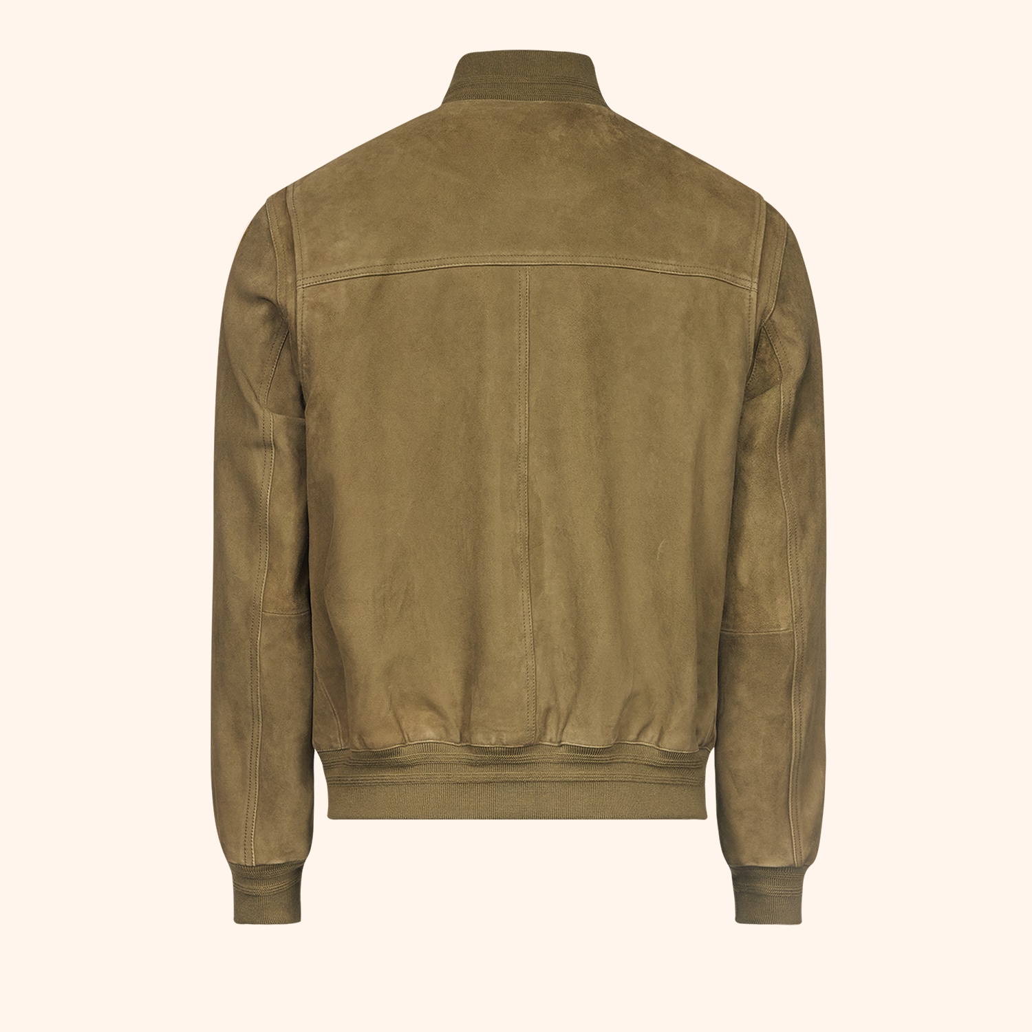 Blouson suede grandes poches