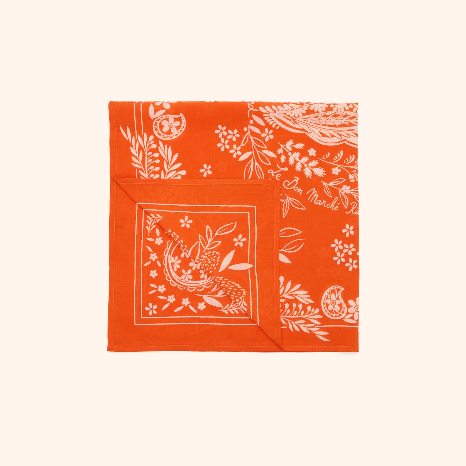 Carr&eacute; coton cigales