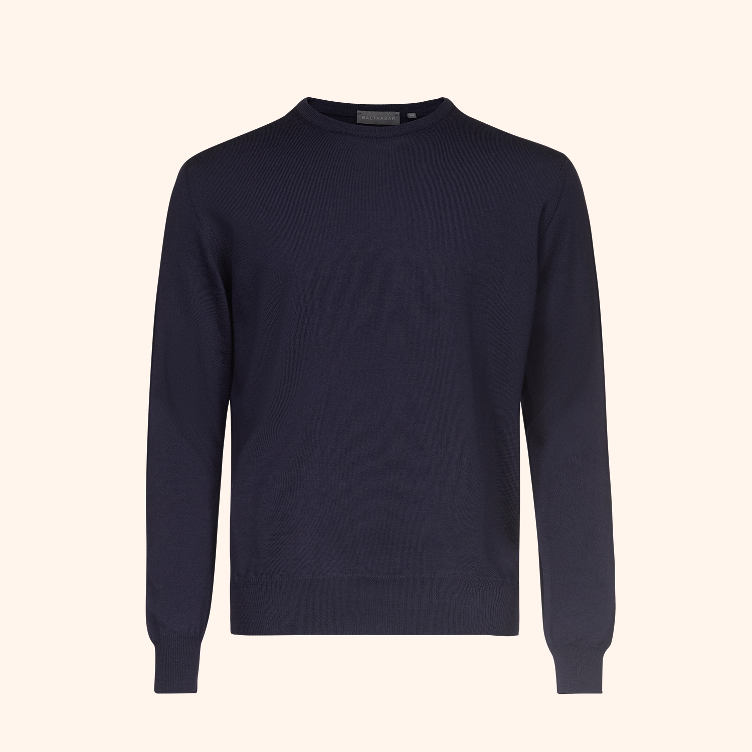 Pull col rond en laine merinos