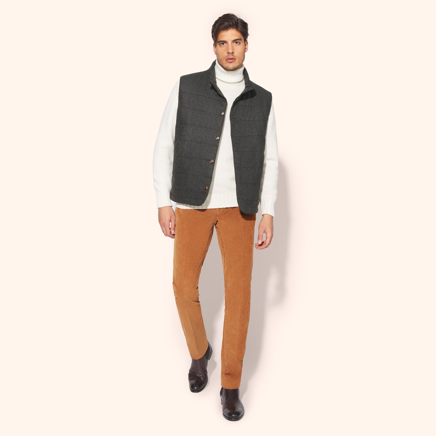 Pull col roulé