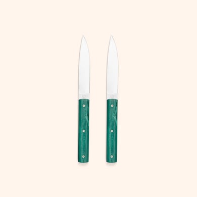 Coffret de 2 couteaux verts, , hi-res