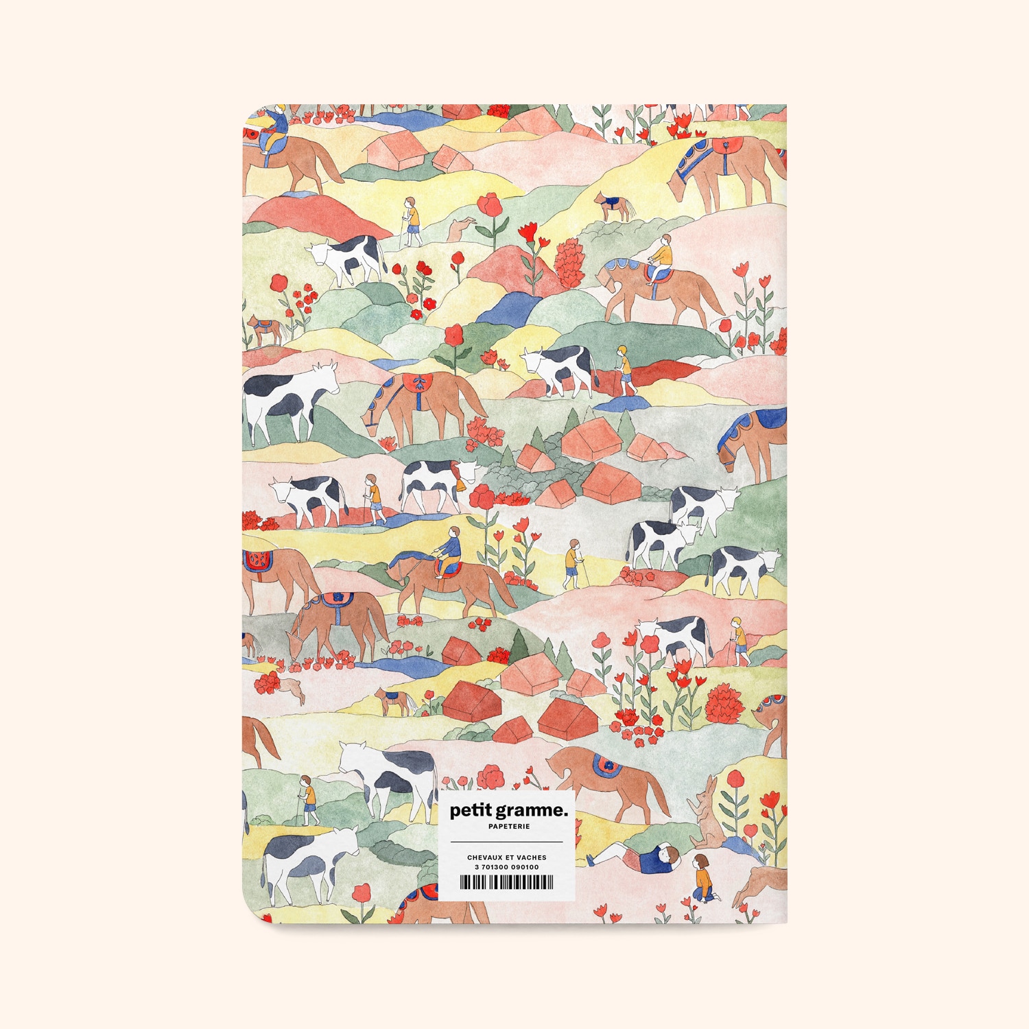 Carnet A5 Chevaux et Vaches