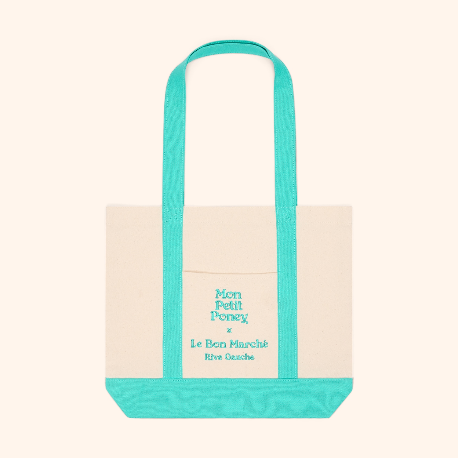 Cabas brod&eacute; Mon Petit Poney "Parasol"